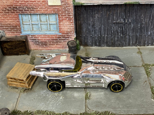 Loose Hot Wheels - Batman Batmobile "The Batman" Car - Chrome