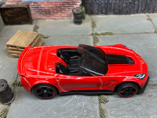 Loose Hot Wheels - Chevy Corvette C7 Z06 Convertible - Red