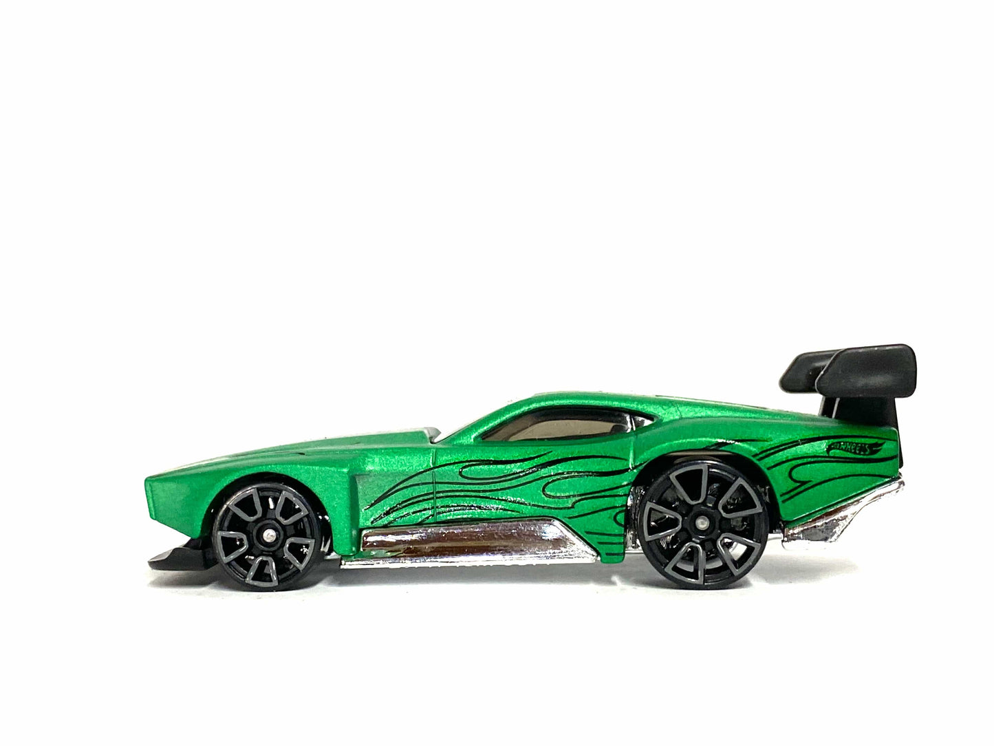Loose Hot Wheels - Count Muscula - Green and Black with Flames
