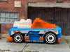 Loose Hot Wheels - Custom Small Block - Blue, Orange and White