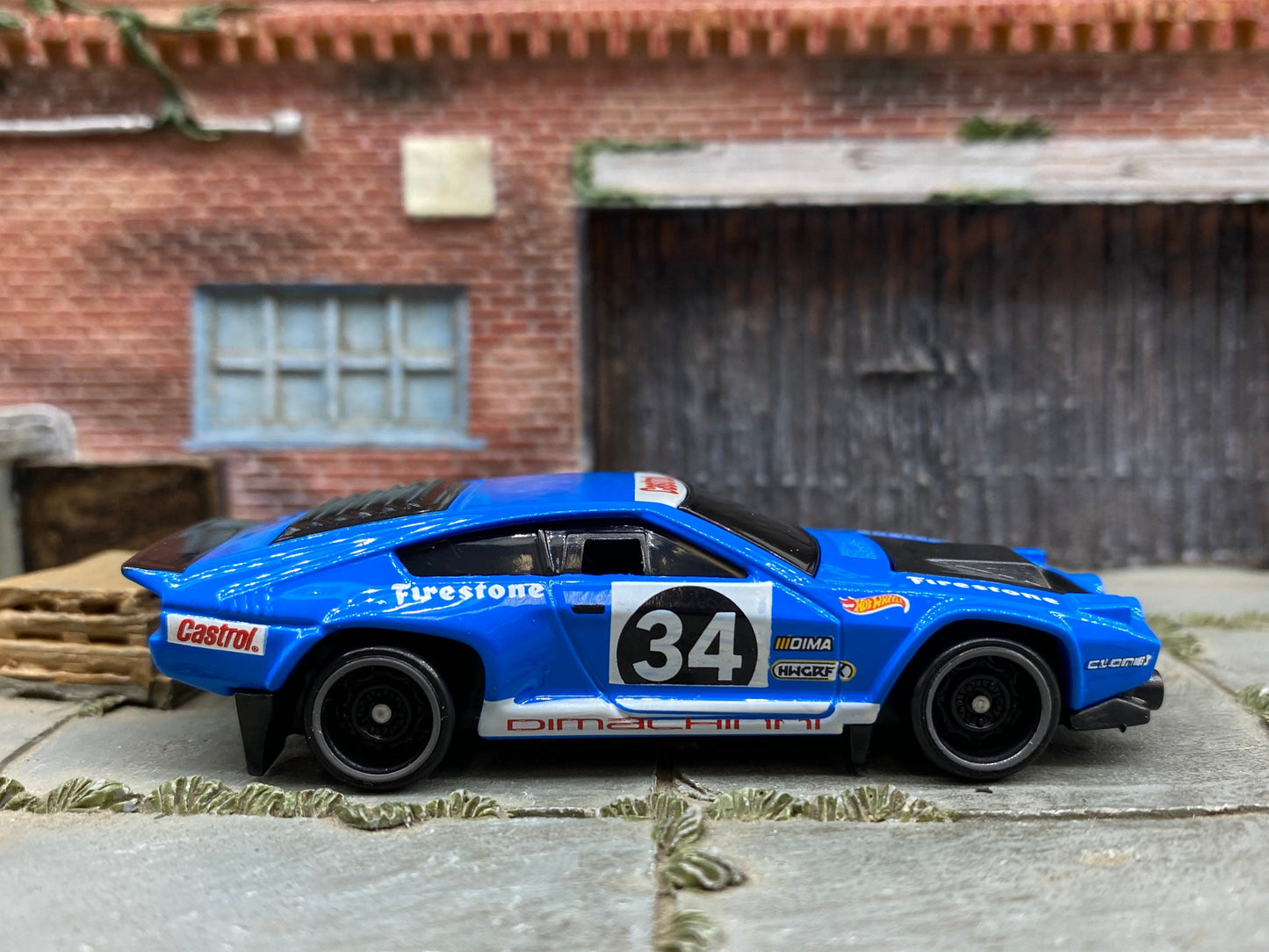 Loose Hot Wheels - Dimachinni Veloce Race Car - Castrol Racing Blue 34