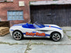Loose Hot Wheels - Dodge Concept Car Convertible - White and Blue BabyRuth