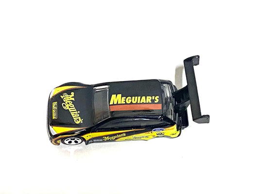 Loose Hot Wheels - Ford Focus Race Car - Black and Yellow Maguires