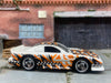 Loose Hot Wheels - Ford Mustang Cobra Race Car - White, Black and Orange