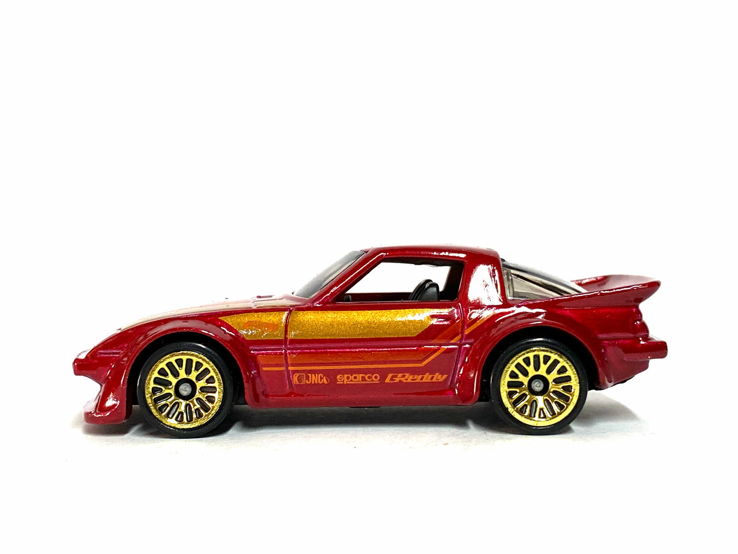 Loose Hot Wheels - Mazda RX-7 - Dark Red and Gold