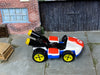 Loose Hot Wheels - Nintendo Mario Kart Standard Kart - Red, White and Blue