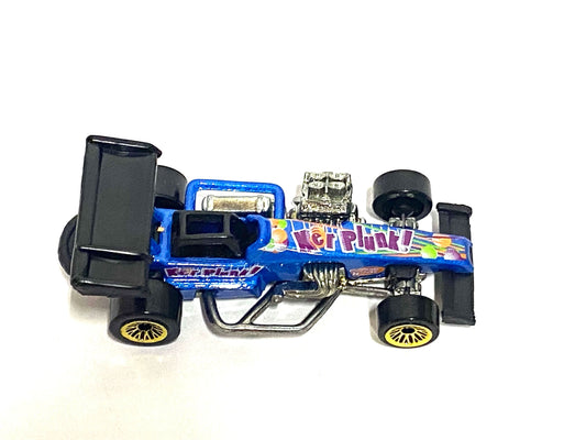 Loose Hot Wheels - Super Modified Track Racer - Blue Kerplunk