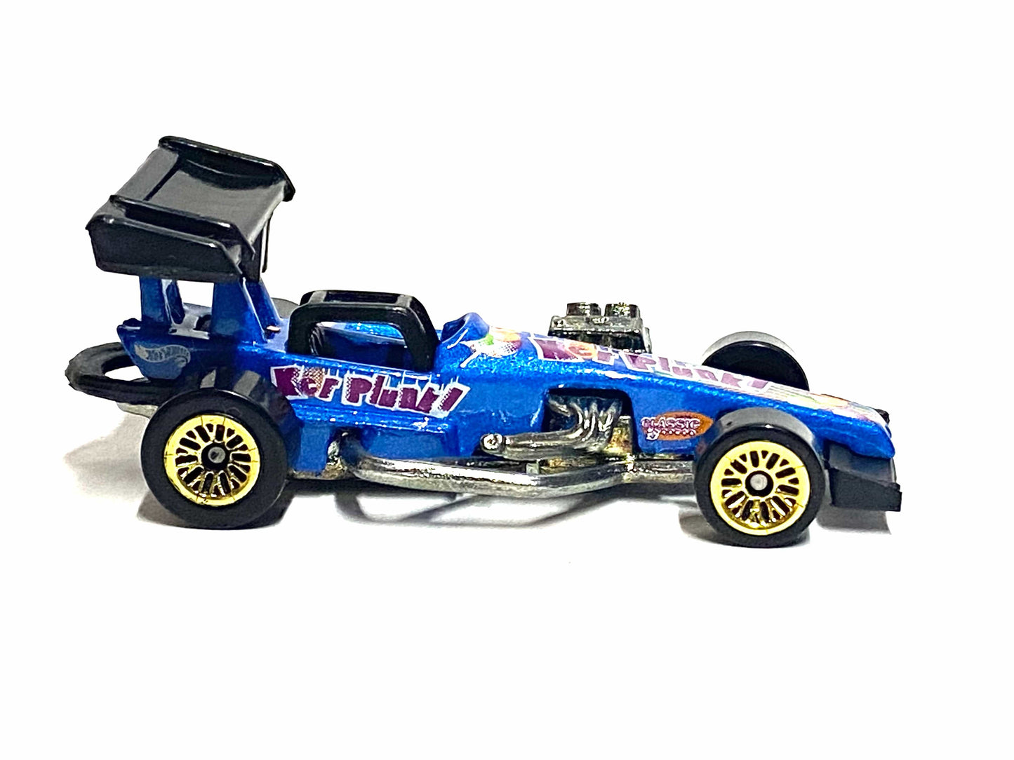 Loose Hot Wheels - Super Modified Track Racer - Blue Kerplunk