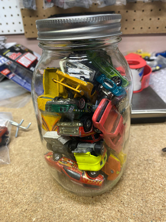 Loose Hot Wheels - Sweet CAR JAR - Grab Jar of Old Hot Wheels - New Jar Old Cars!