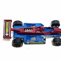 Loose Hot Wheels - Thunderstreak Indy Car - Dark Red and Blue