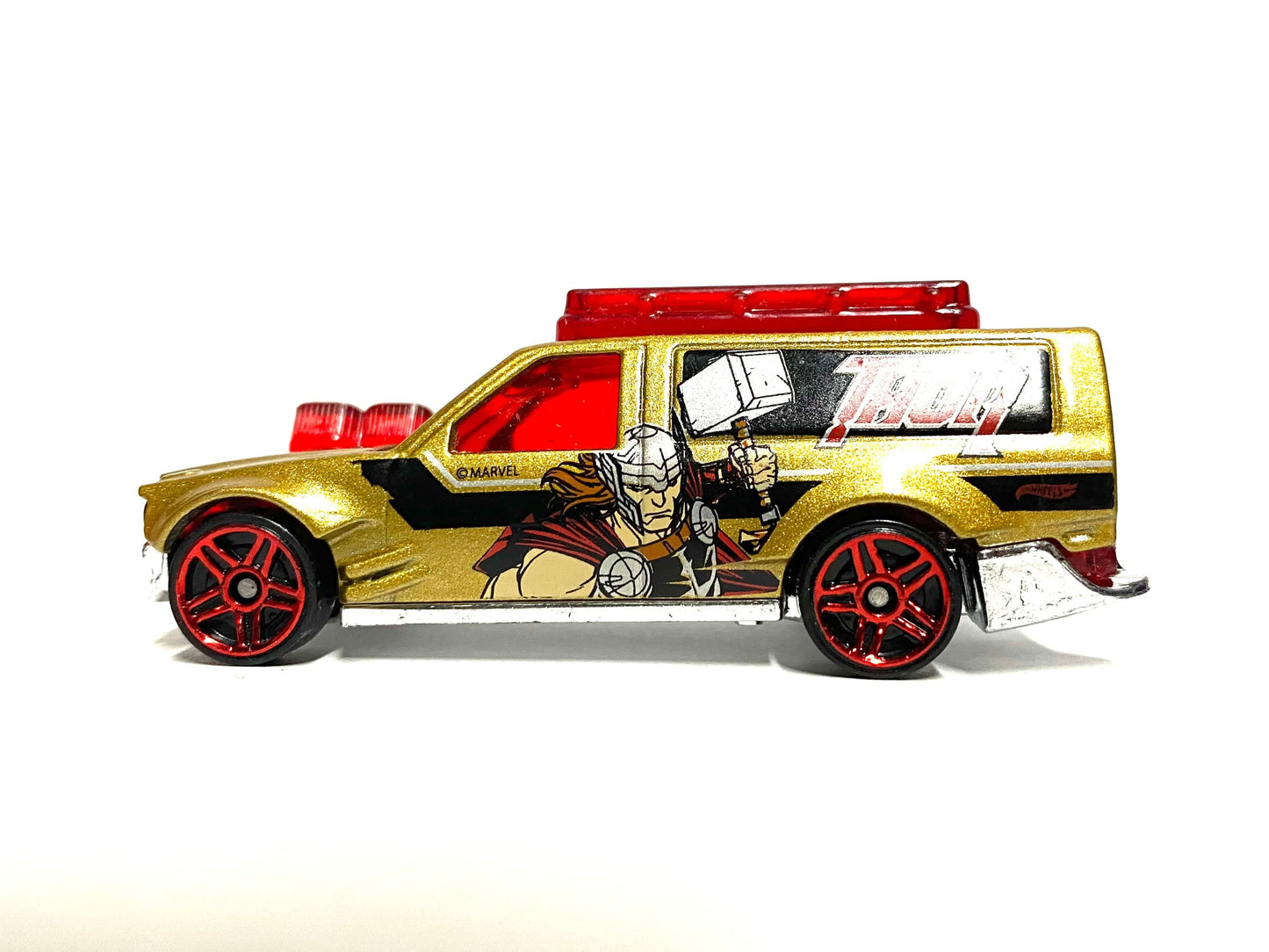 Loose Hot Wheels - Time Shifter - Gold and Black Thor