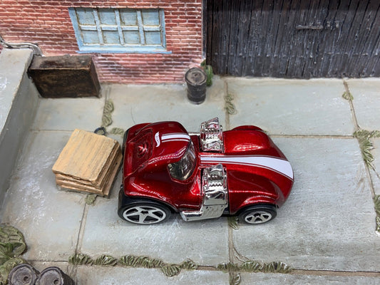 Loose Hot Wheels - Toon'd Twin Mill - Burgundy