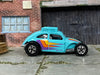 Loose Hot Wheels - VW Custom Volkswagen Beetle - Light Blue, Yellow, Orange and Purple