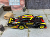 Loose Hot Wheels: VW Volkswagen Kafer Racer Race Car Dressed in Momo Black, Red and Yellow Livery