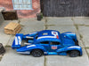Loose Hot Wheels: VW Volkswagen Kafer Racer Race Car Dressed in Urban Outlaw Blue Livery