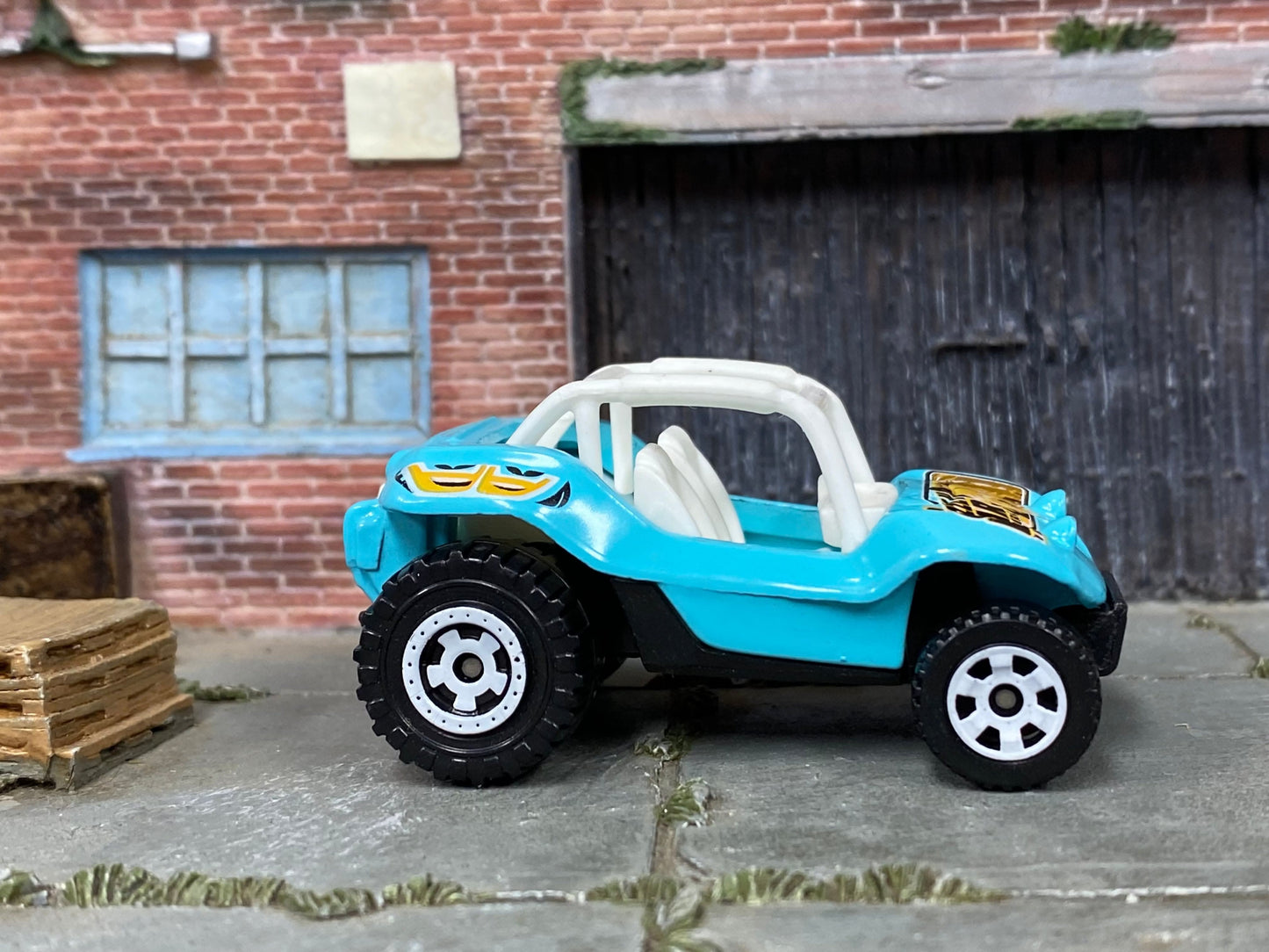 Loose Matchbox - Baja Bandit Dune Buggy - Light Blue and White