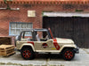 Loose Matchbox - Jeep Wrangler Jurassic Park Tour Jeep - Gold and Red