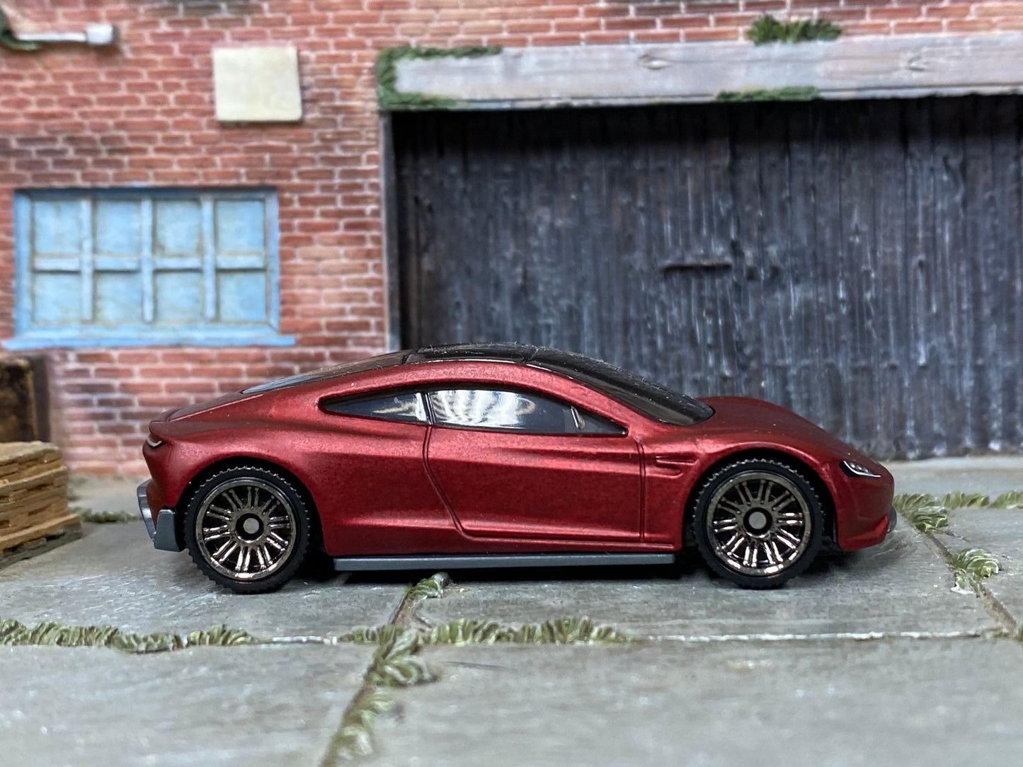 Loose Matchbox - Tesla Roadster - Satin Dark Red