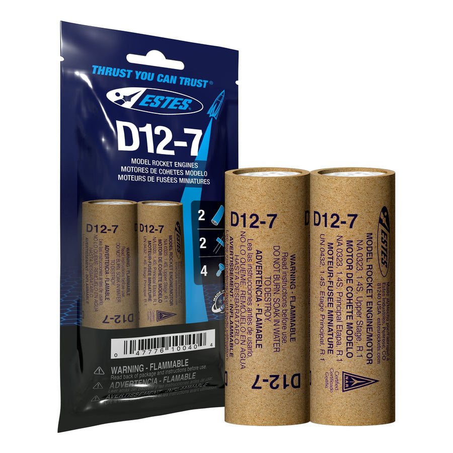 Estes D12-7 Engines (10040) product view 2