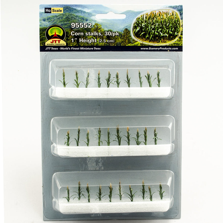 JTT HO Scale Corn Stalks - 1", 30-Pack | 95552 — exact product reference