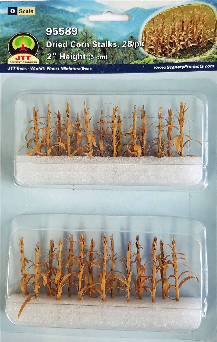 JTT O Scale Dried Corn Stalks - 28-Pack | 95589