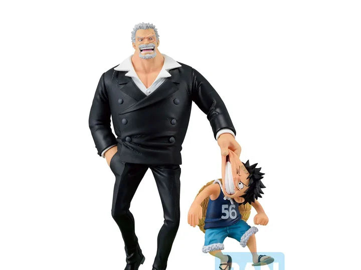 Bandai One Piece Ichibansho Revible Moment Monkey D. Garp & Monkey D. Luffy (Road to Dawn) Figure — product view 1