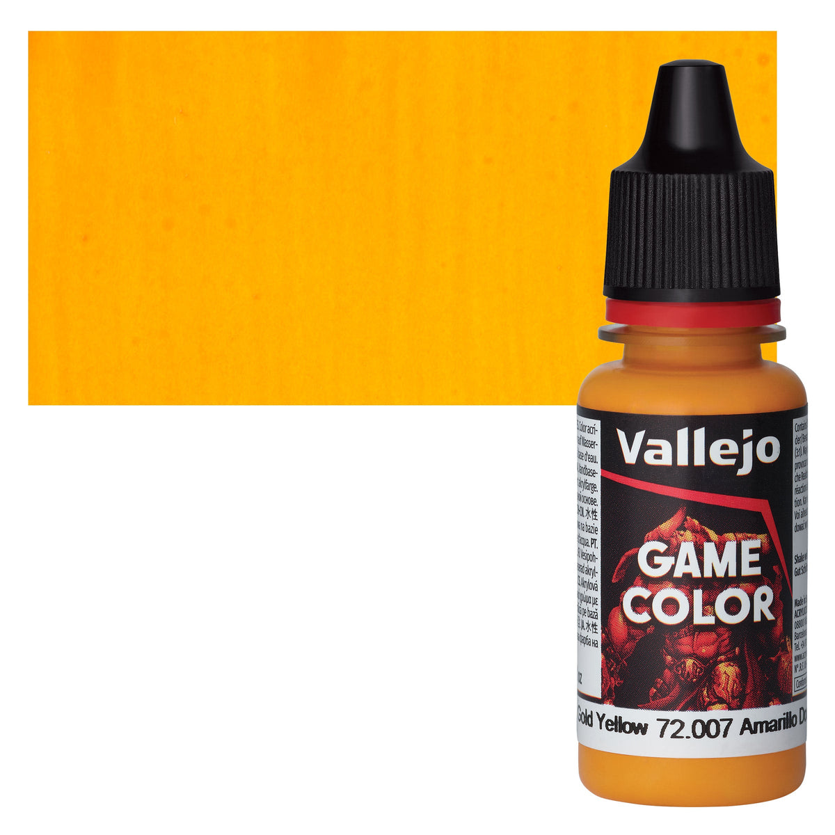 Vallejo Game Color Gold Yellow 18 ml paint – 72007 exact product photo