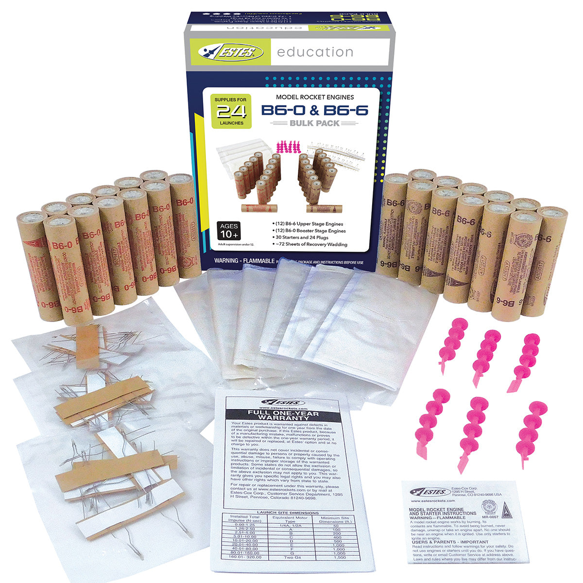 Estes B6-0/B6-6 Engine Bulk Pack (1784) product view 2
