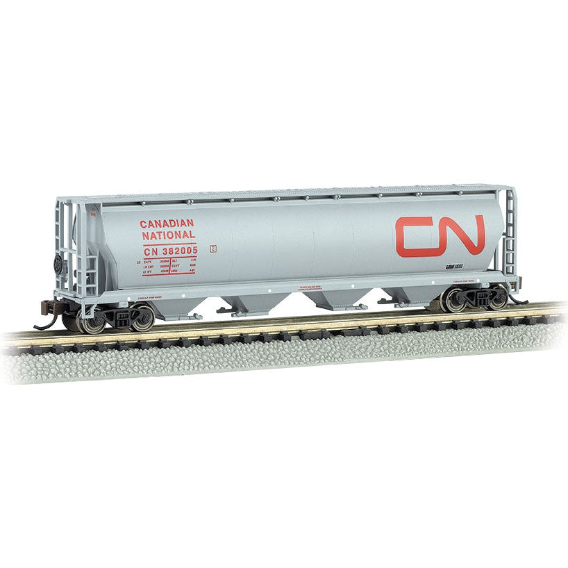 Bachmann N Scale 4-Bay Cyl.Hopper CN - BAC19163 — exact product reference