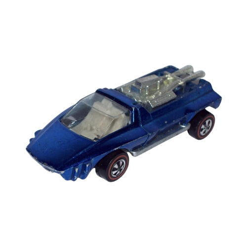 Blue Hairy Hauler with a clear forward cockpit