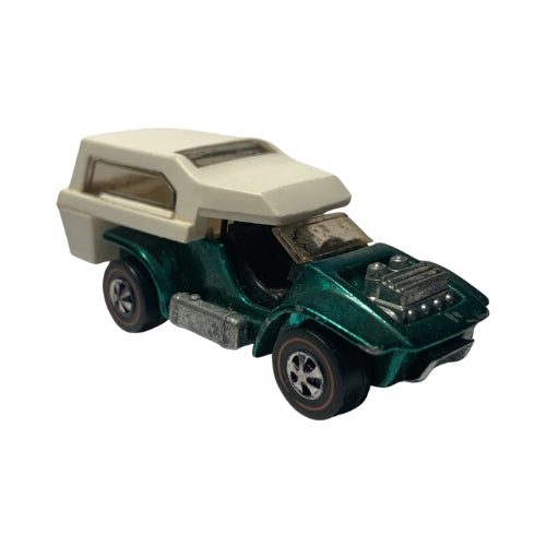 Green Power Pad with a cream camper shell
