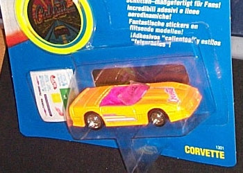 Packaged California Custom Corvette convertible used as a casting-family comparison
