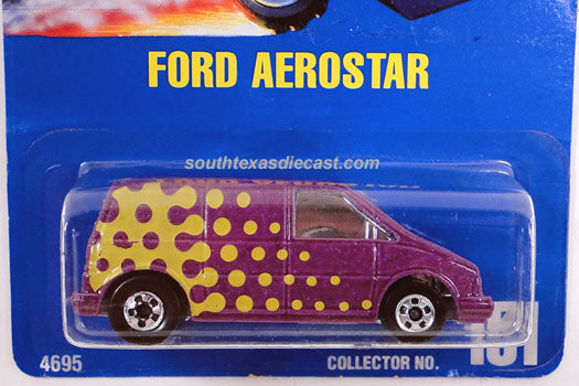 1991 Hot Wheels Ford Aerostar number 151 in metallic purple