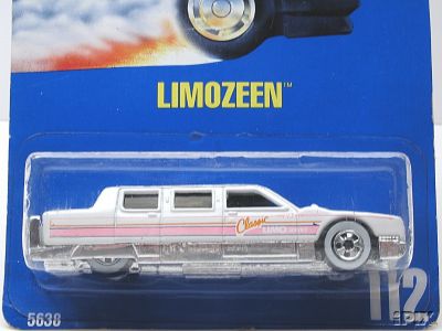 1991 Hot Wheels Limozeen number 112 in white with Classic Limo Service graphics