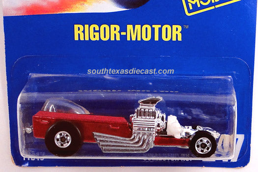1994 Hot Wheels Rigor Motor number 247 in metallic dark red