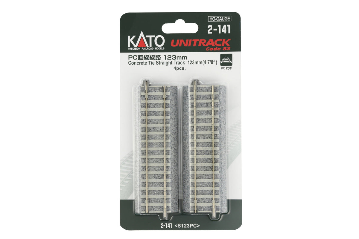H 123mm (4 7/8″) Concrete Tie Straight Track [4 pcs] (2-141) exact product view 1