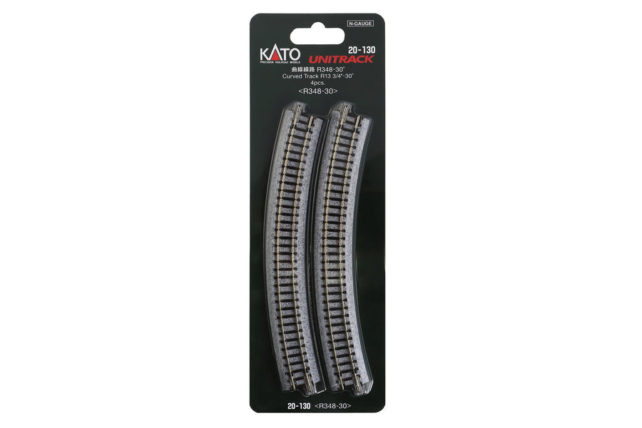 N R348-30 Curved Track (4 ea) (13 3/4-30d) (20-130) exact product view 1