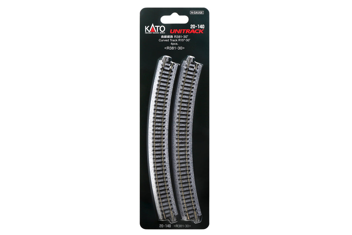 N R381-30 Curved Track (4ea) (15-30d) (20-140) exact product view 1