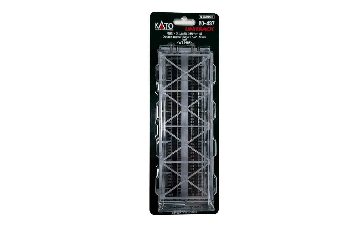 N Double Truss Bridge, Silver, 248 mm, (1 ea) (20-437) exact product view 1