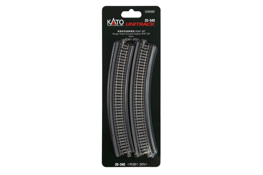 N Single Viaduct Curve R381- 30d, (2 ea) (20-540) exact product view 1