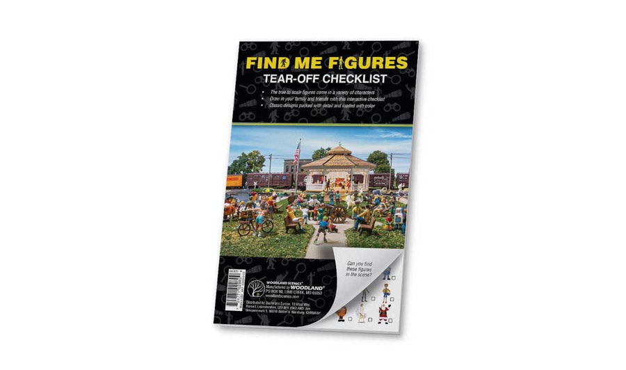 Woodland Scenics A2875 Find Me Figures Scenic Accents, Find Me Figures Checklist Tablet — exact product view