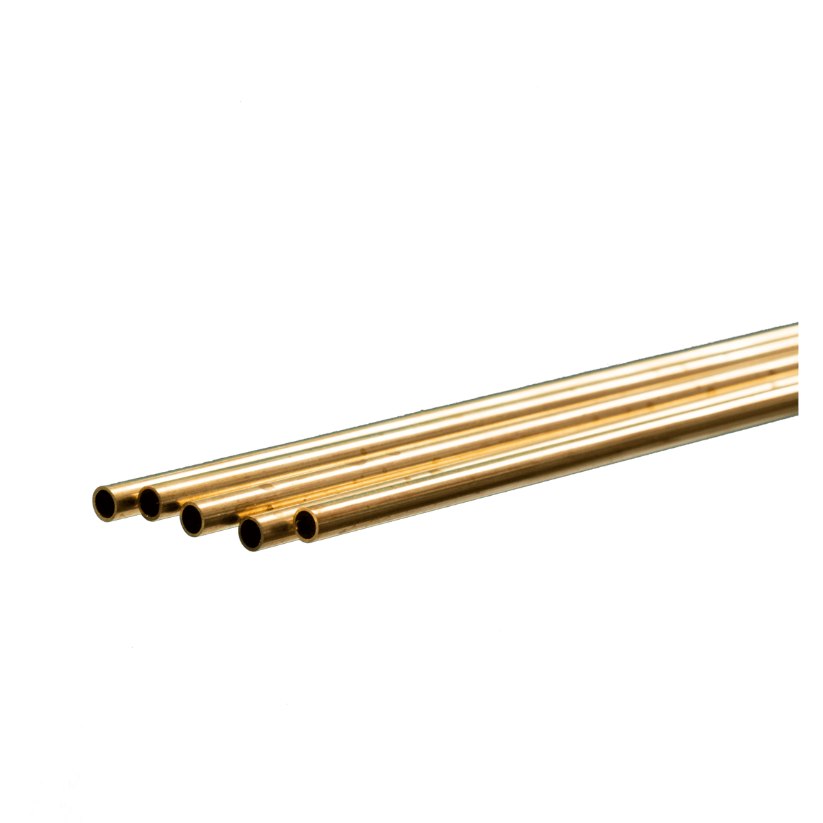 Round Brass Tube: 5mm OD x 0.45mm Wall x 1 Meter Long (5 Pieces) — exact K&S Engineering product reference