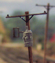 Osborn 3106 N Scale Utility Pole Transformers Kit – 10 Pack
