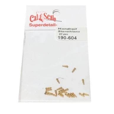 Cal Scale HO locomotive handrail stanchions 20-pack #604