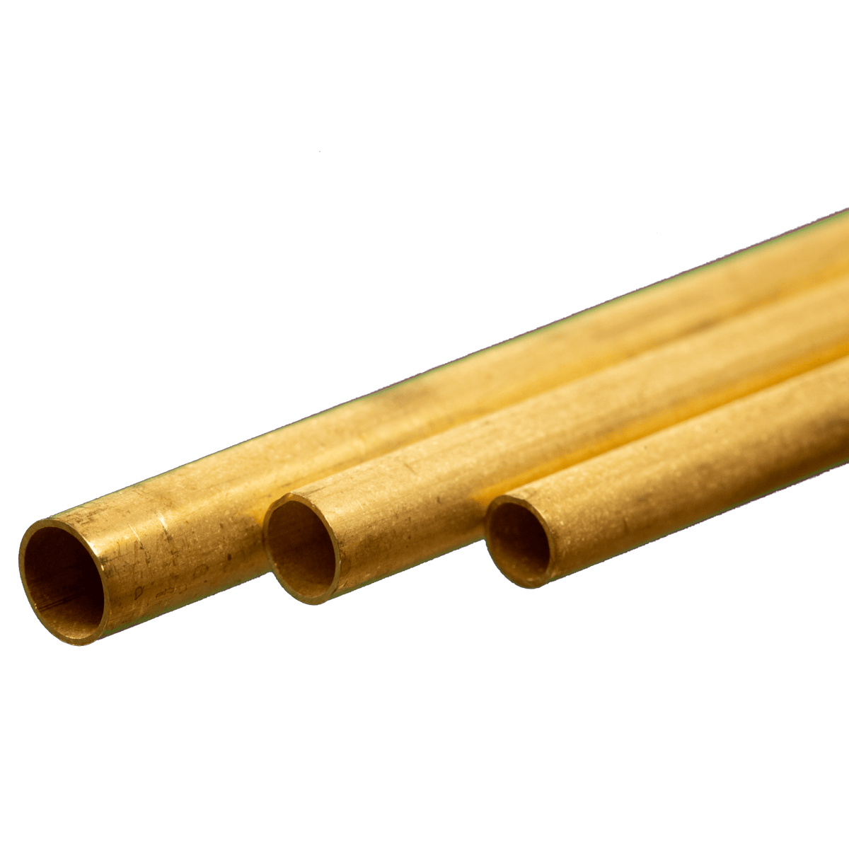 K&S 5076 actual Bendable Brass Tube: (3/16", 7/32", 1/4") x 12" Long (1 Piece Each)