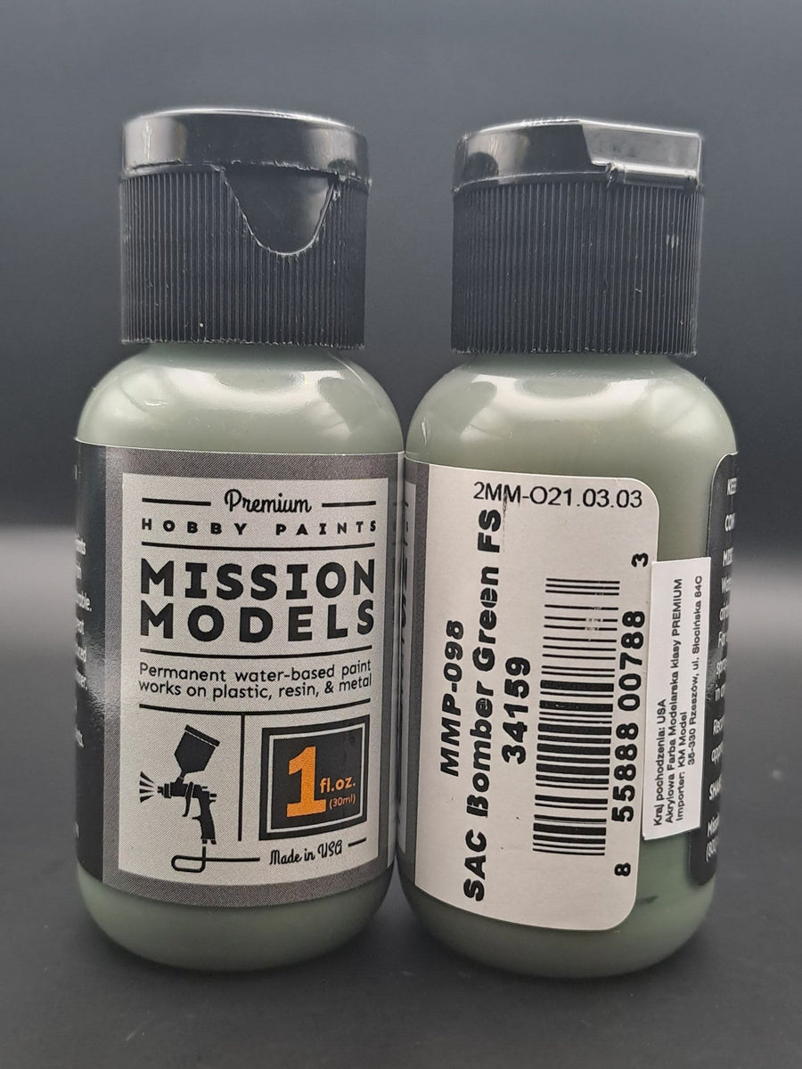 Mission Models MMP-098 SAC Bomber Green FS 34159 Acrylic Paint, 30 ml