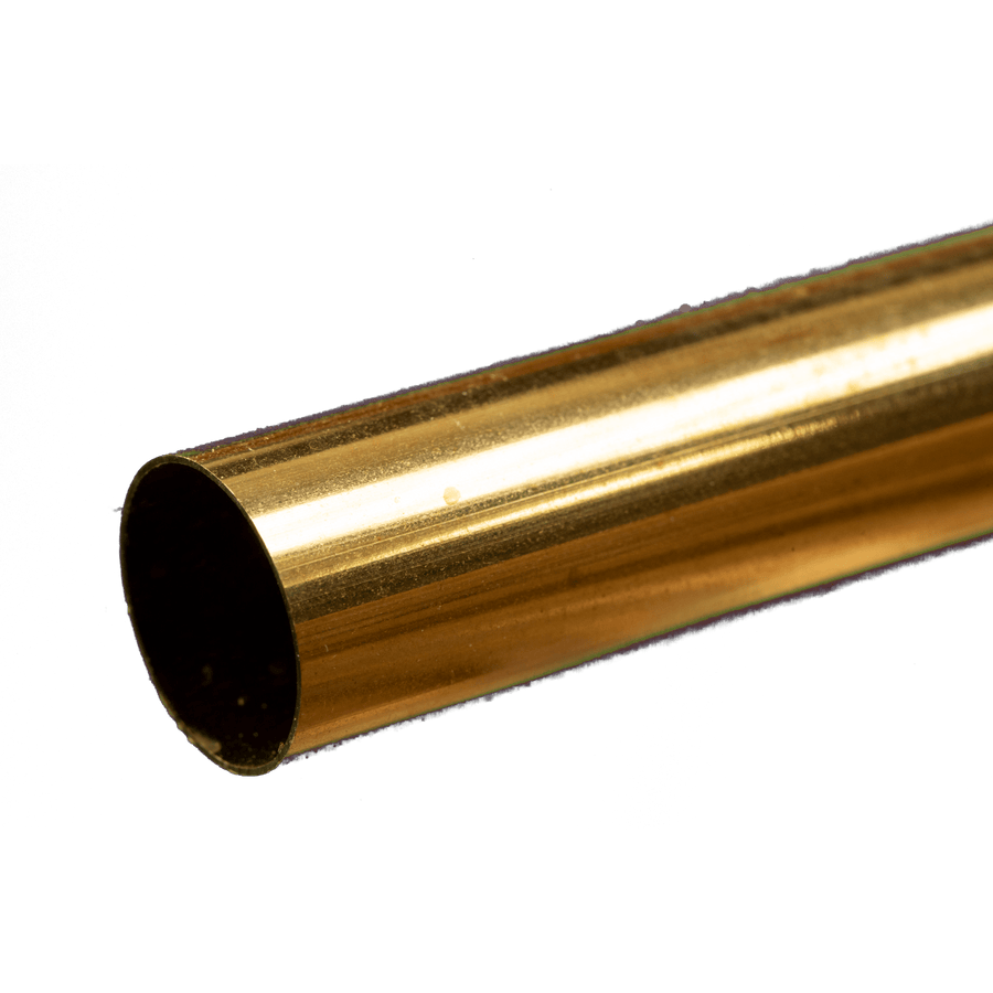 K&S 8144 Round Brass Tube: 21/32" OD x 0.014" Wall x 12" Long (1 Piece)