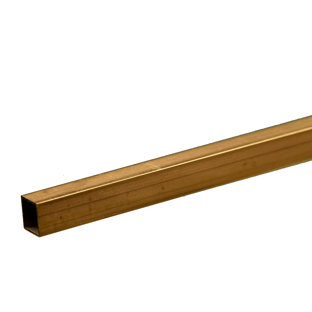 K&S 8154 Square Brass Tube: 7/32" OD x 0.014" Wall x 12" Long (1 Piece)