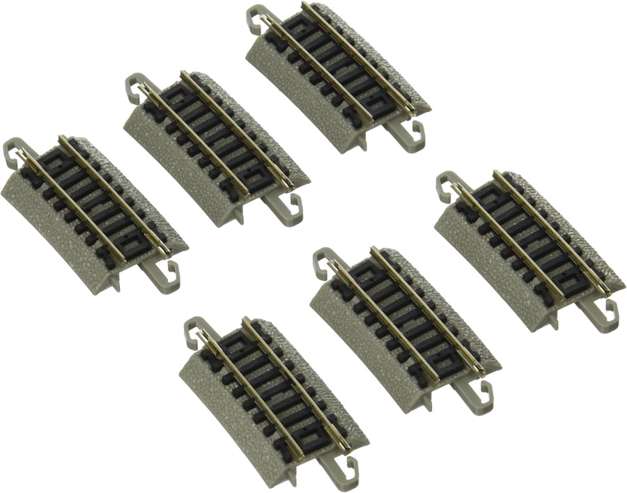 Six Bachmann 44832 N-scale quarter-section 12.5-inch-radius curves
