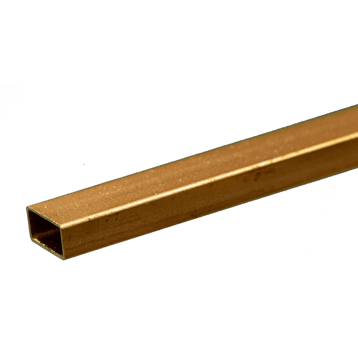 K&S 8268 Rectangular Brass Tube 3/16 × 3/8 in × 12 in actual brass product photograph